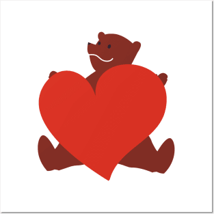 Teddy Bear & Heart Posters and Art